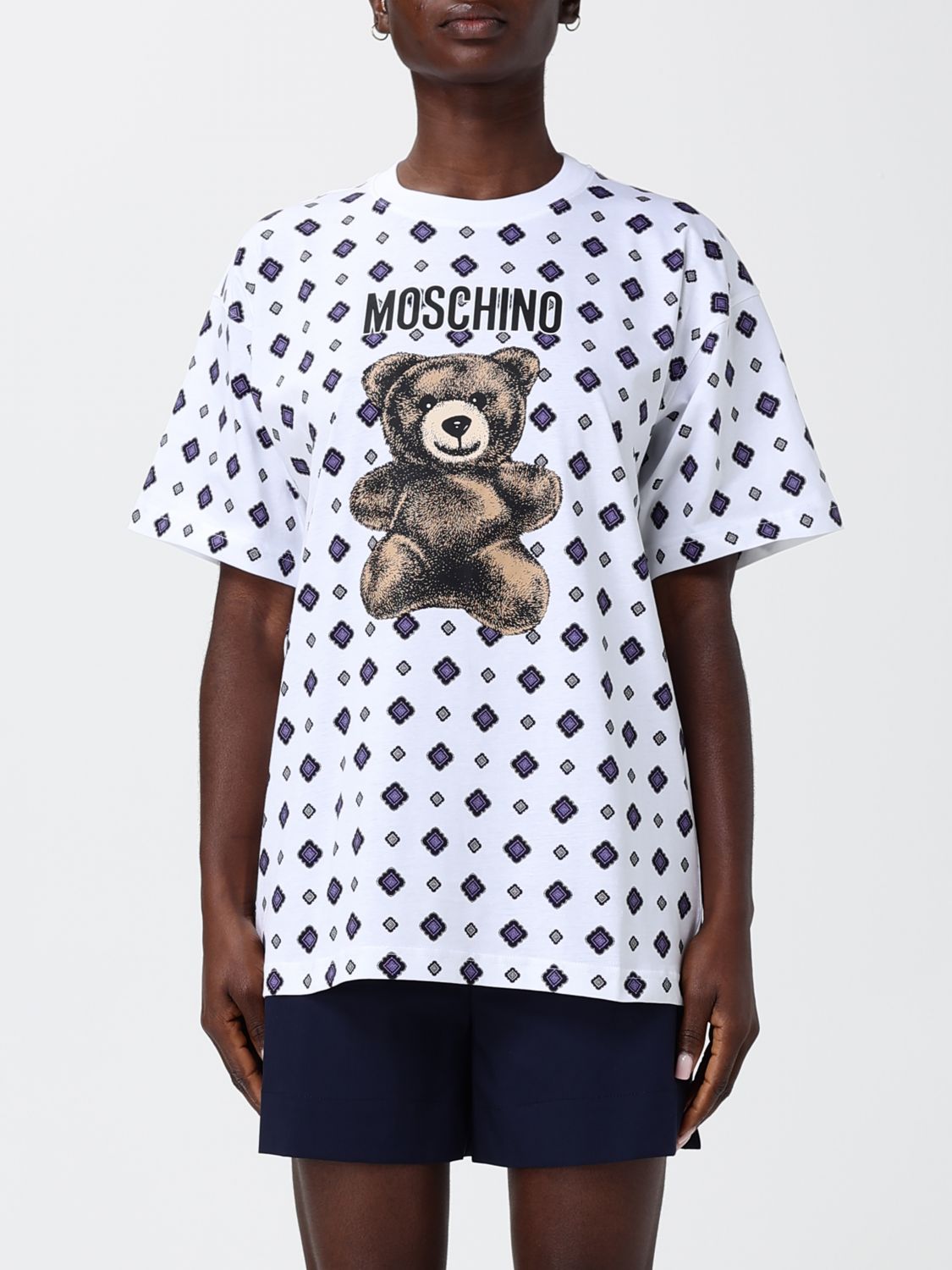MOSCHINO COUTURE Bedrucktes Teddy-T-Shirt