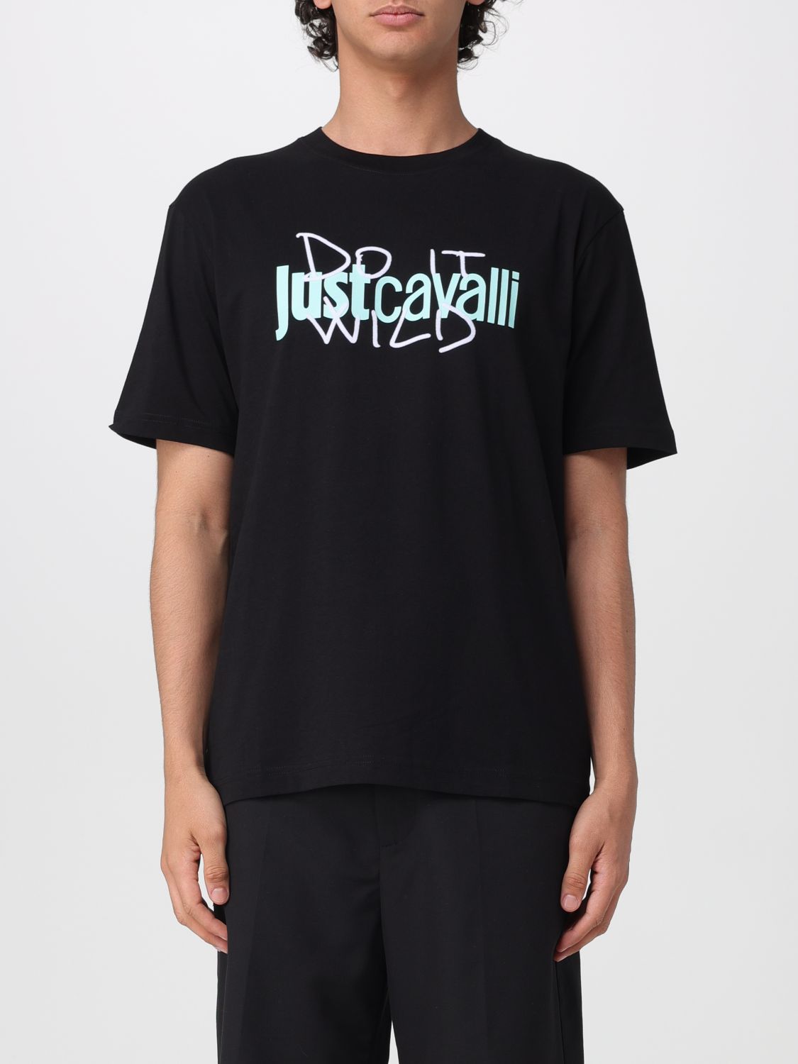 JUST CAVALLI T-shirt in cotone con logo