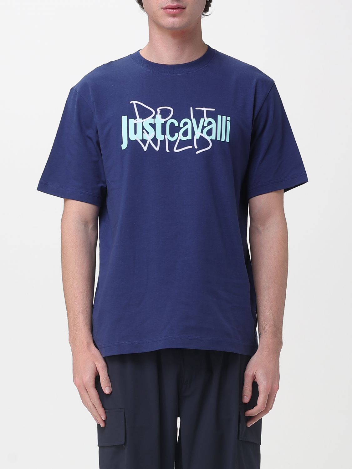 JUST CAVALLI Baumwoll-T-Shirt mit Logo