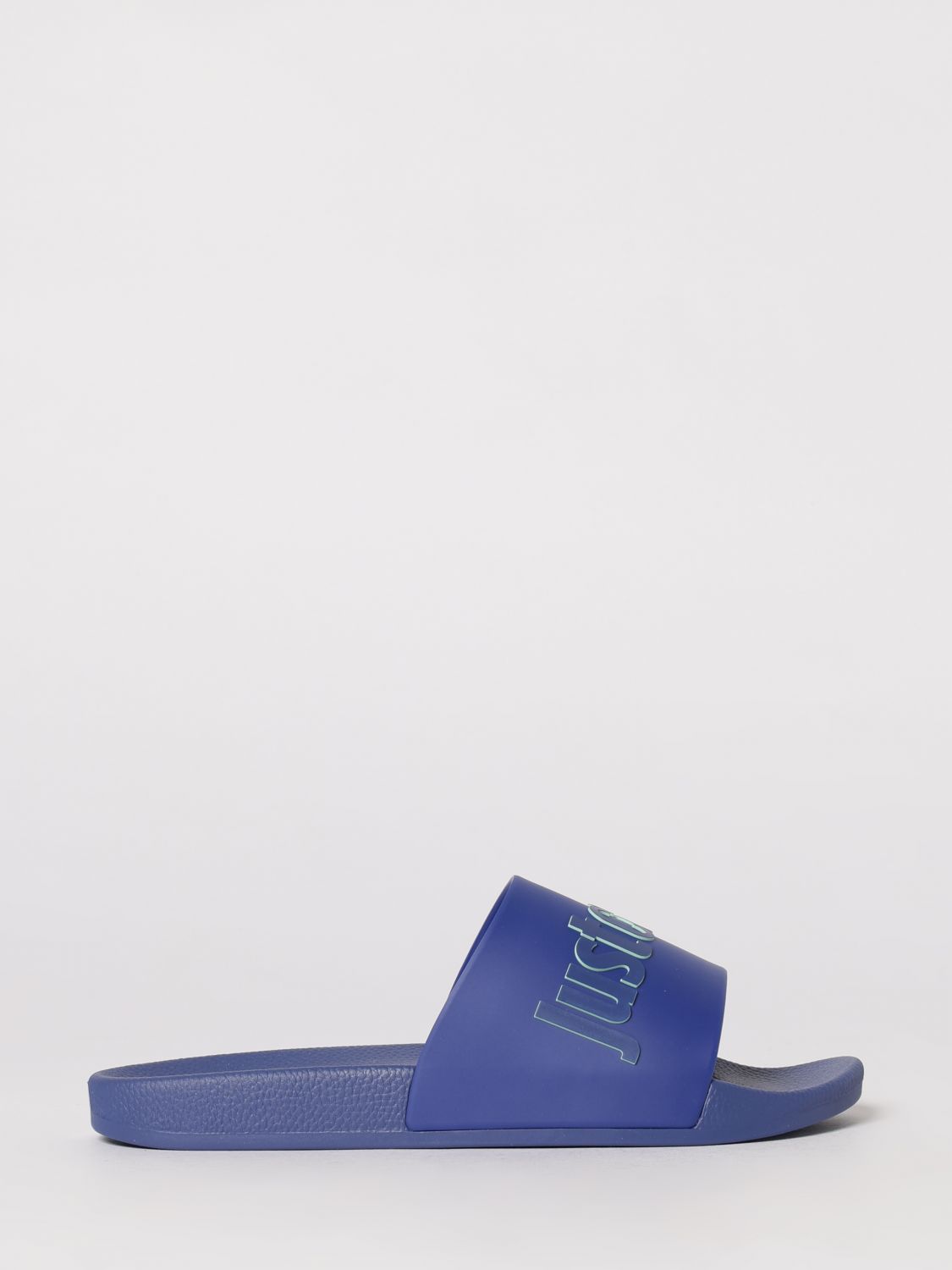 JUST CAVALLI Gummi-Sliders mit Logo-Print
