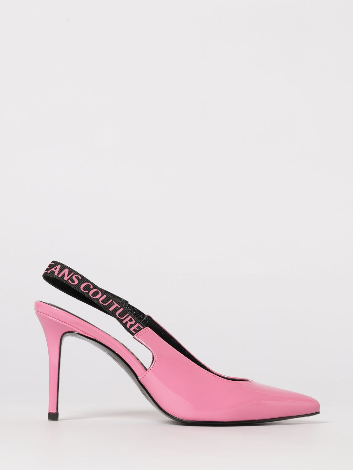 VERSACE JEANS COUTURE Slingback aus Lackleder