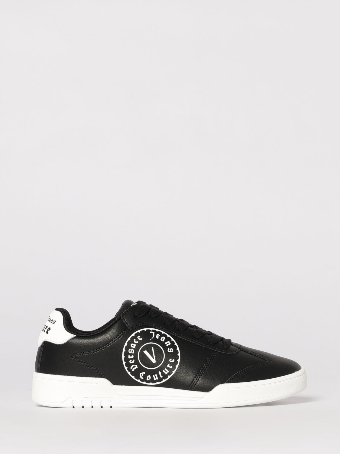 VERSACE JEANS COUTURE Leder-Sneakers mit Logoprint