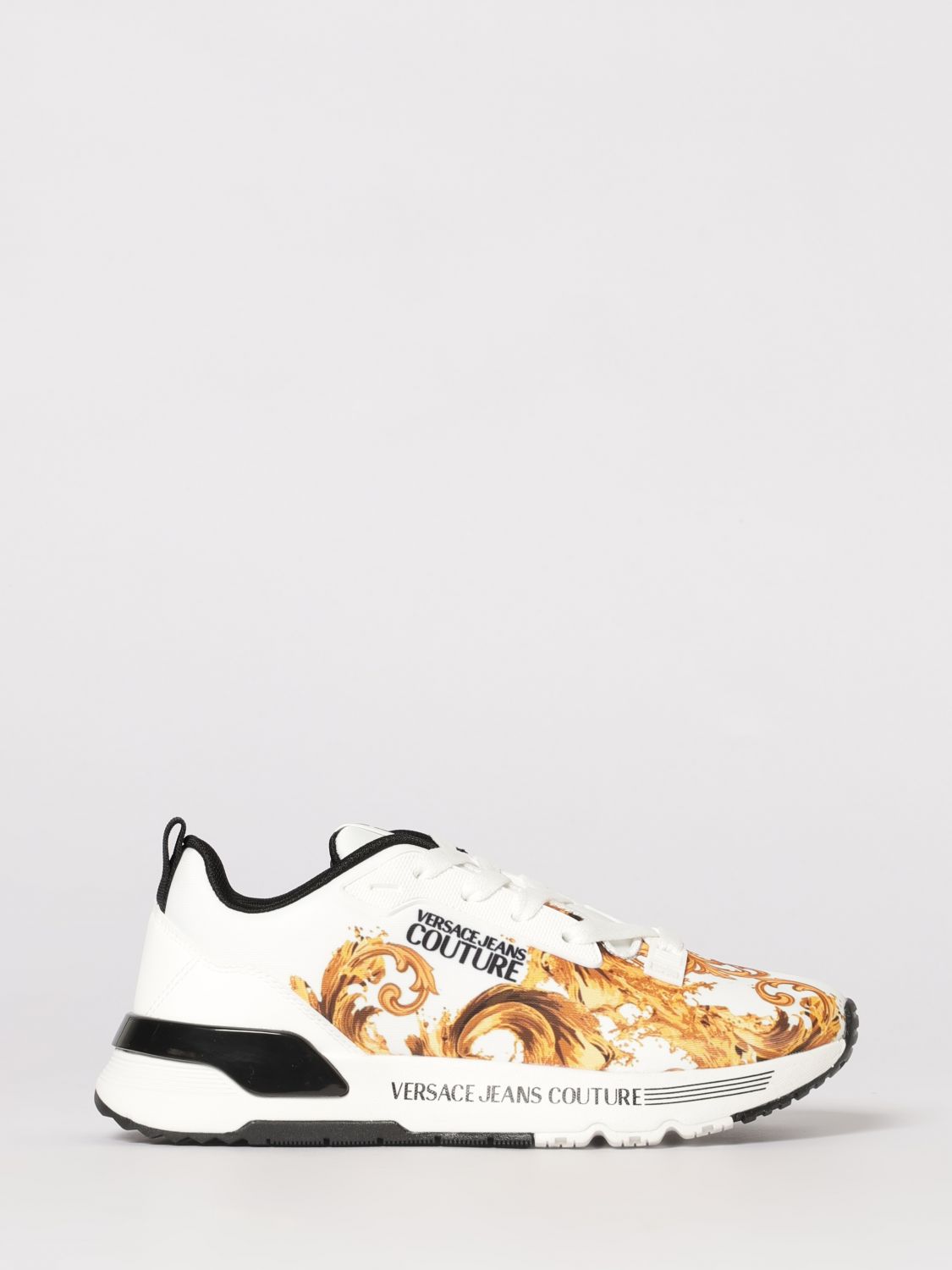 VERSACE JEANS COUTURE Baroque Print Fabric Sneakers　VERSACE JEANS COUTURE バロックプリントファブリックスニーカー VERSACE