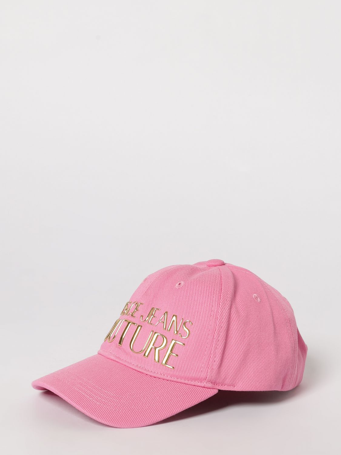 VERSACE VERSACE JEANS COUTURE Cotton Twill Hat with Logo Print　VERSACE JEANS COUTURE ロゴプリント付きコットンツイルハット