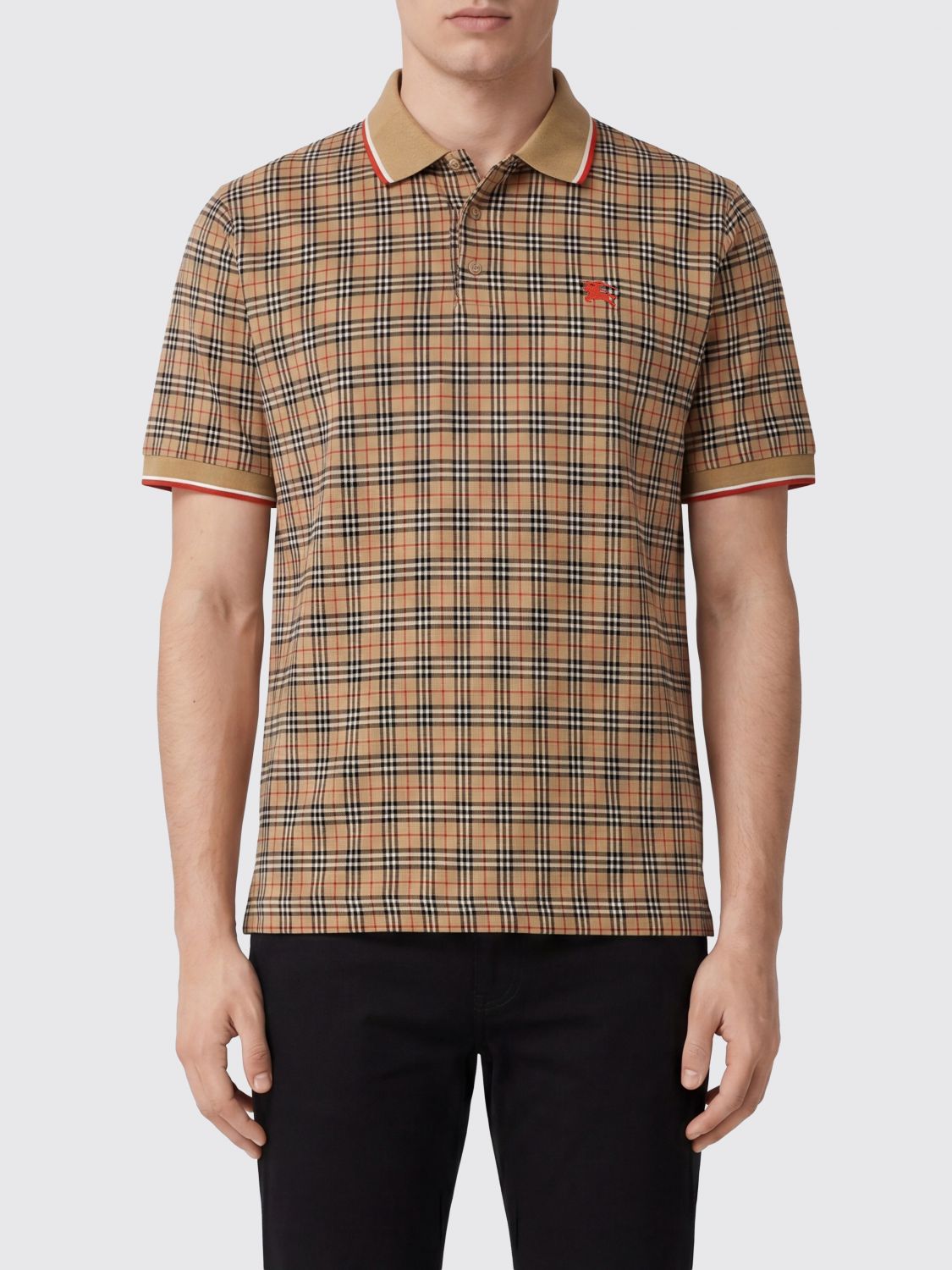 BURBERRY Polo in misto cotone Vintage Check