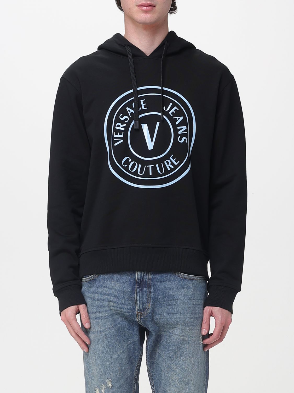 VERSACE JEANS COUTURE Kapuzenpullover mit Logo