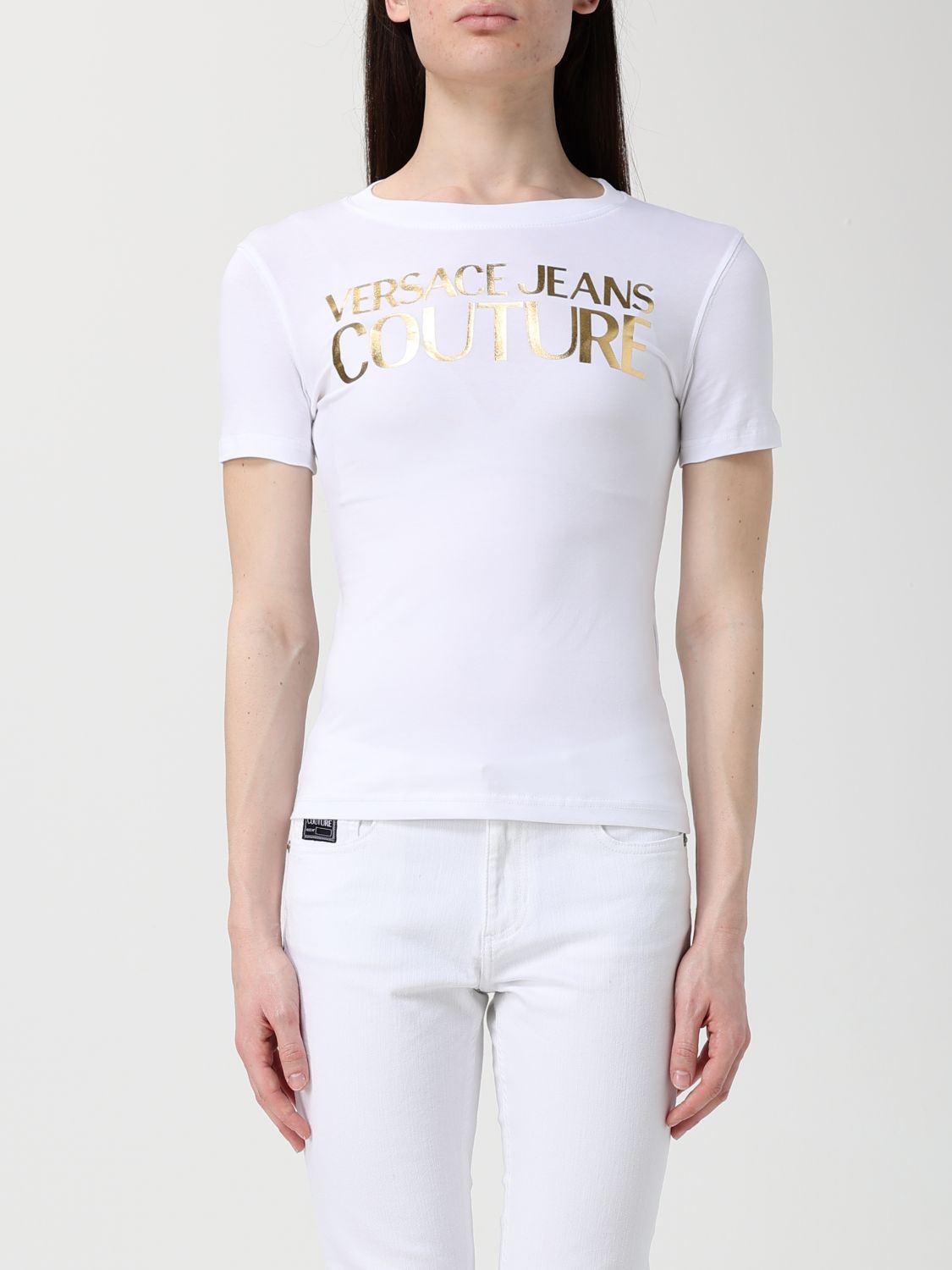 VERSACE JEANS COUTURE Baumwoll-T-Shirts mit Logo