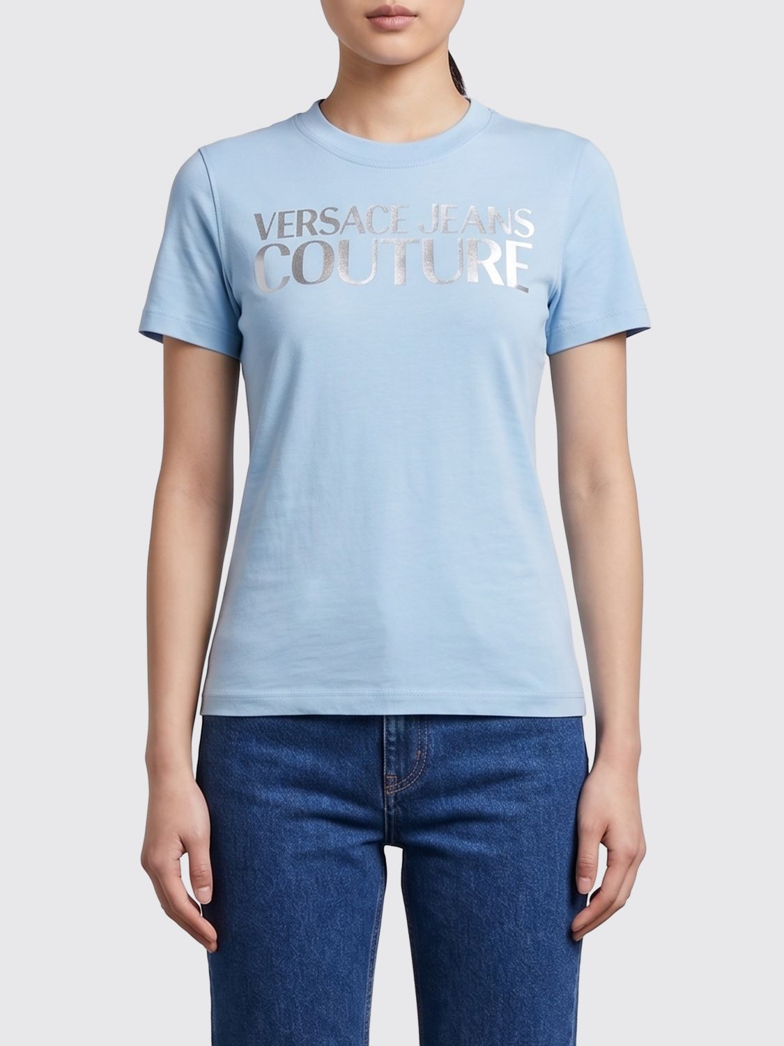 VERSACE JEANS COUTURE Cotton T-shirts with Logo