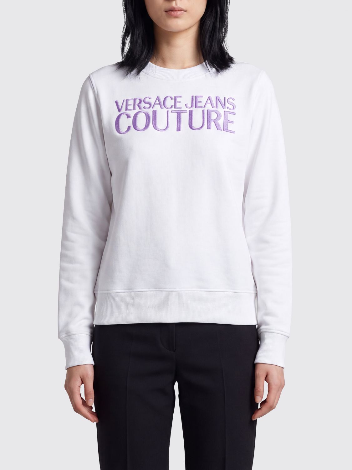 VERSACE JEANS COUTURE Cotton Sweatshirt with Logo