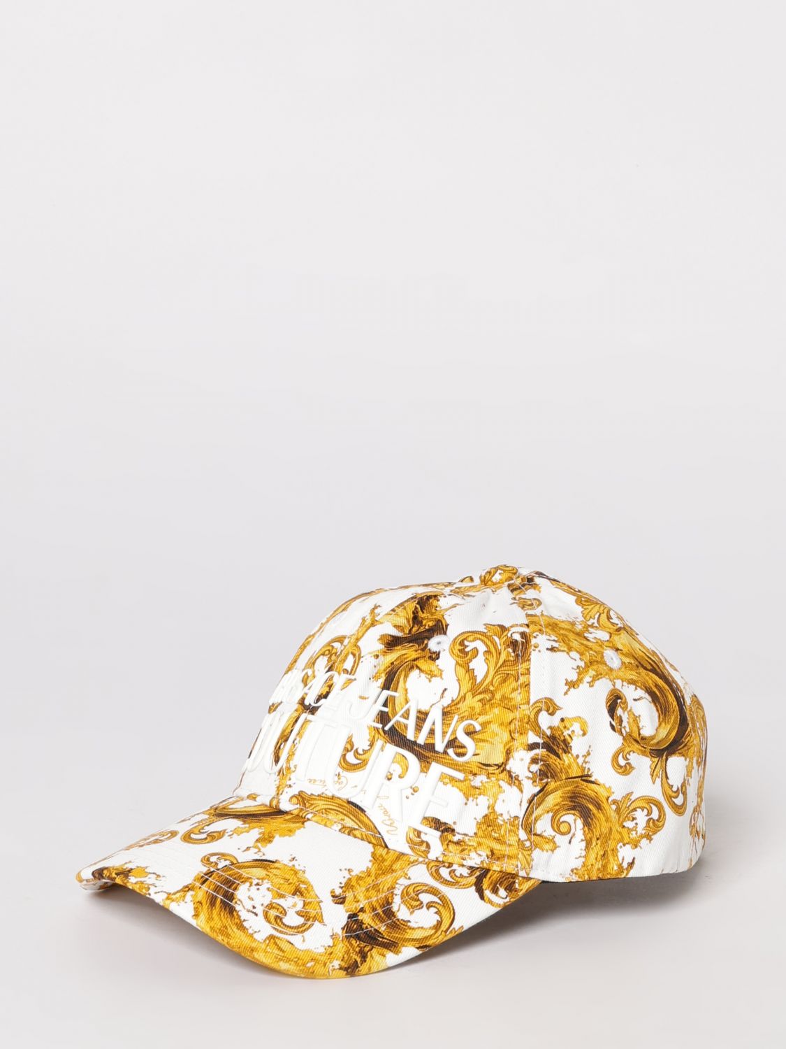 VERSACE VERSACE JEANS COUTURE Cotton Twill Hat with Baroque Print　VERSACE JEANS COUTURE バロックプリント コットンツイルハット