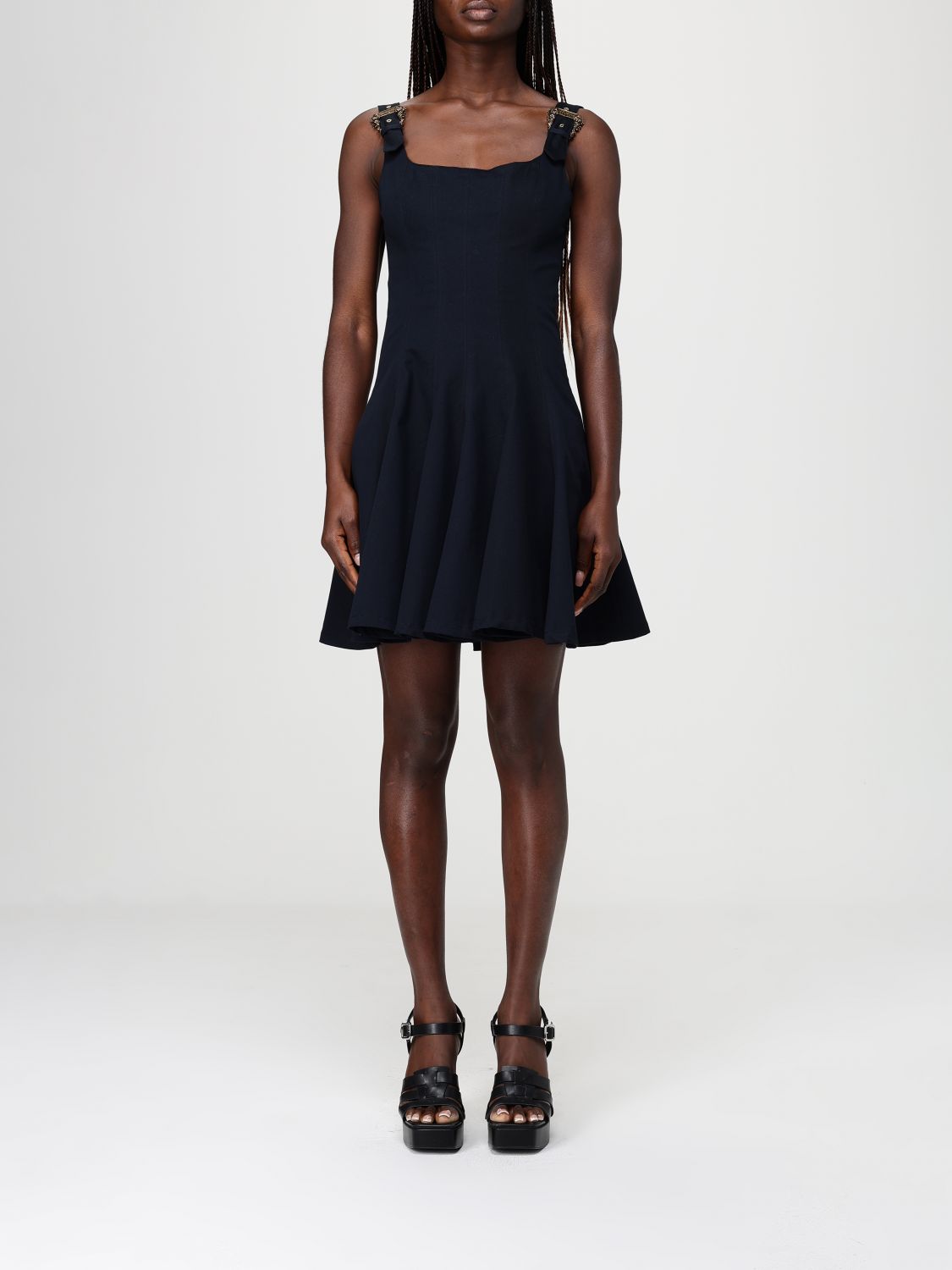 VERSACE JEANS COUTURE Mini-Kleid aus Stretch-Baumwolle