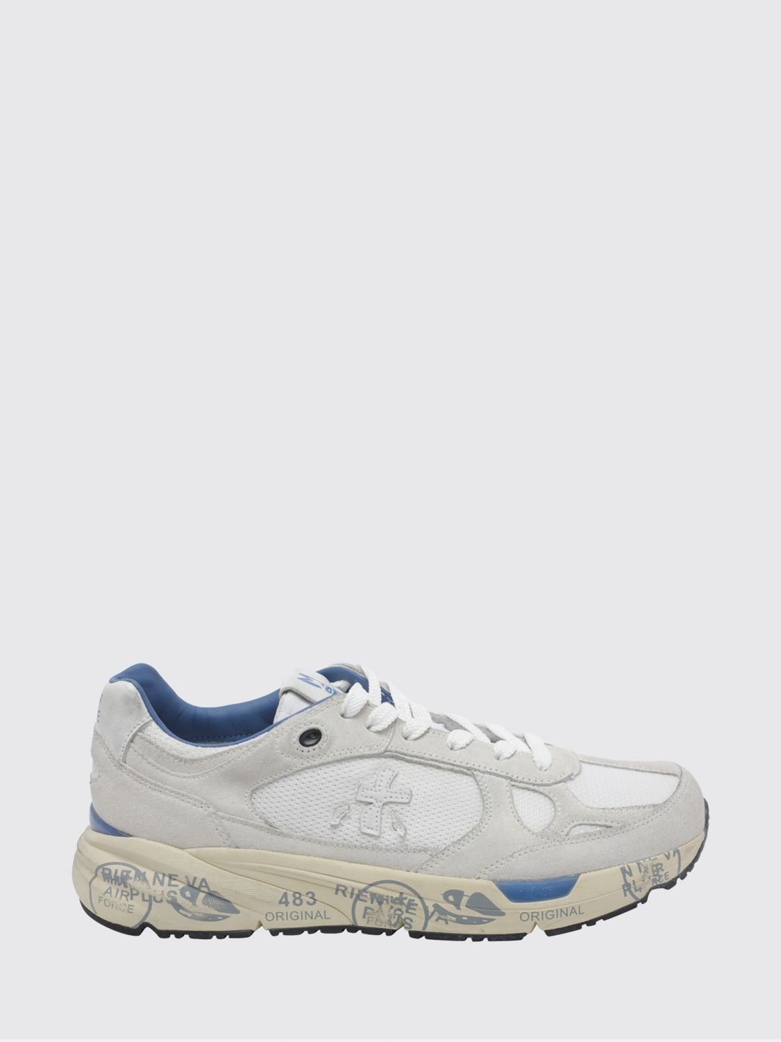 Premiata Mase Suede and Mesh Sneakers