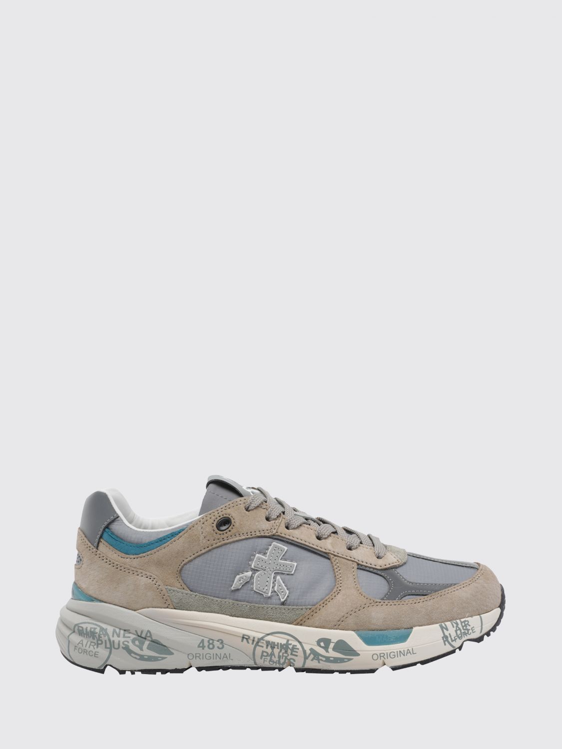 Premiata Mase Suede and Mesh Sneakers