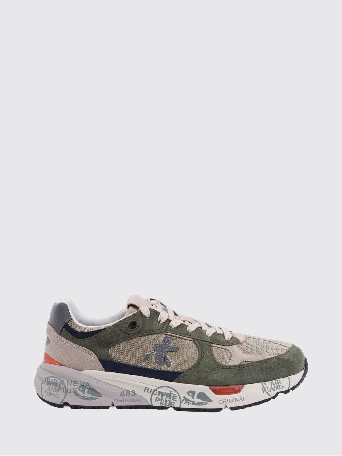 Premiata Mase Suede and Mesh Sneakers · 40