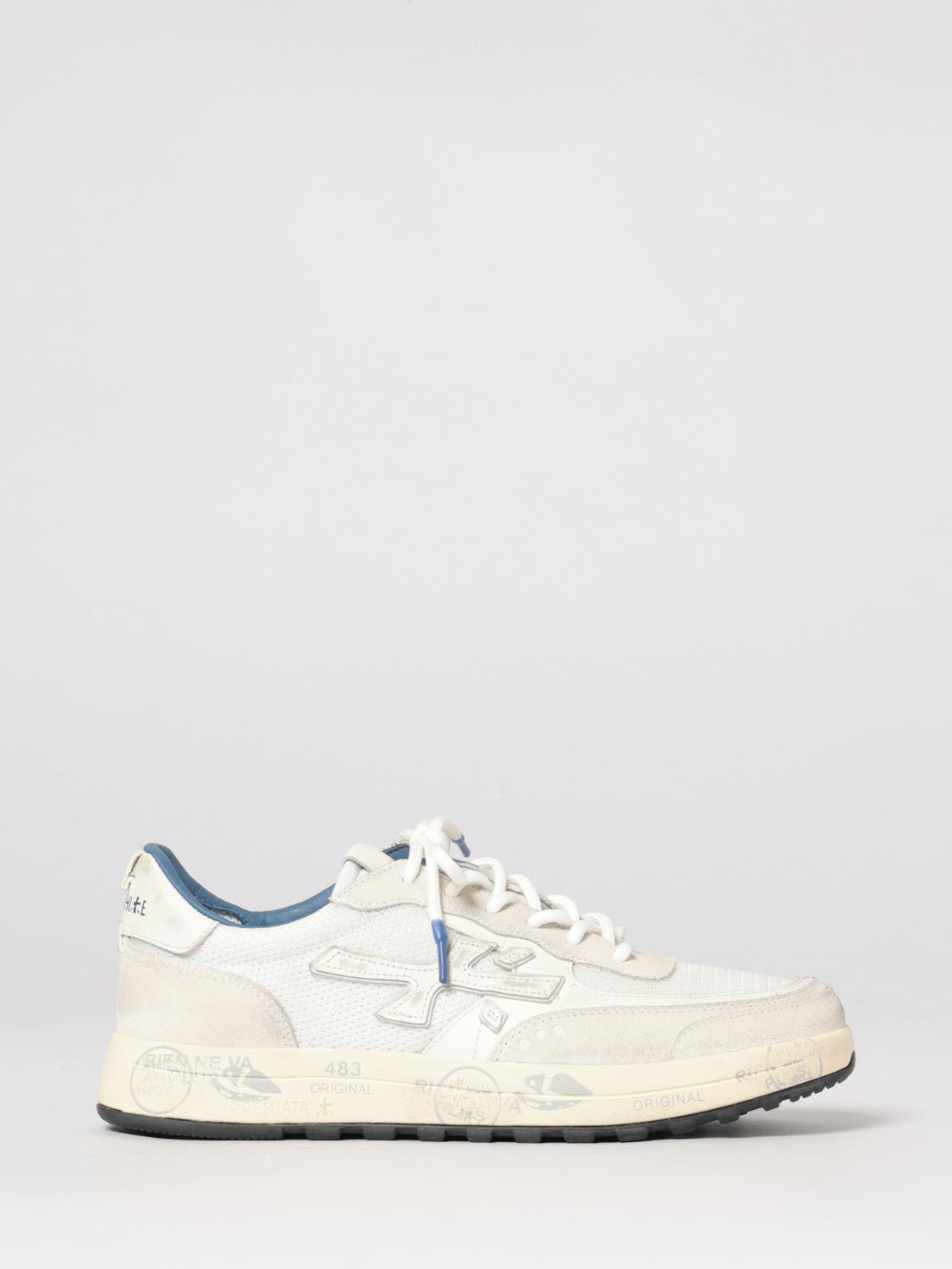 Premiata Nous Perforated Suede Sneakers