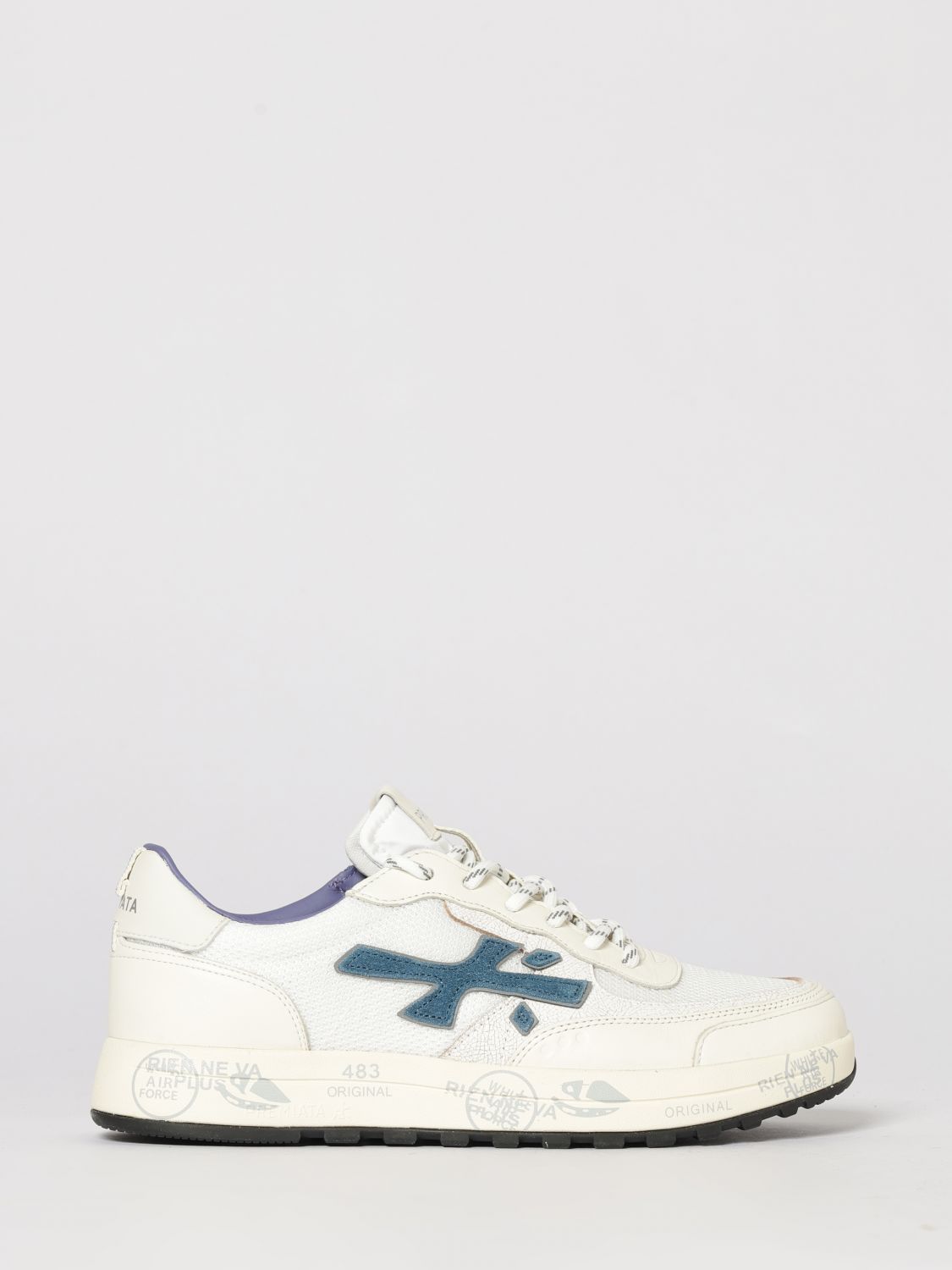 Premiata Nous Perforated Suede Sneakers