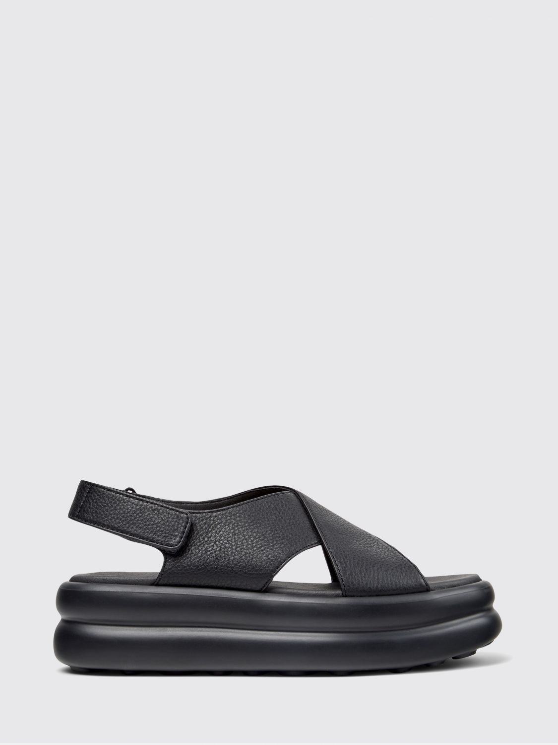 Camper Pelotas Flota Up Grained Leather Sandals