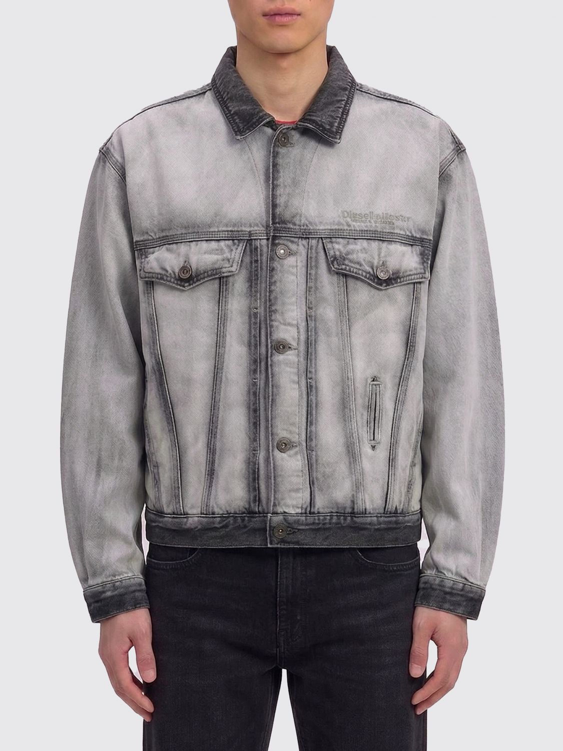 Diesel Denim Shirt Jacket In 블랙