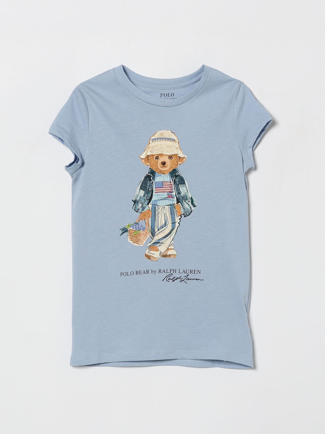POLO RALPH LAUREN Baumwoll-T-Shirt mit Bären-Print