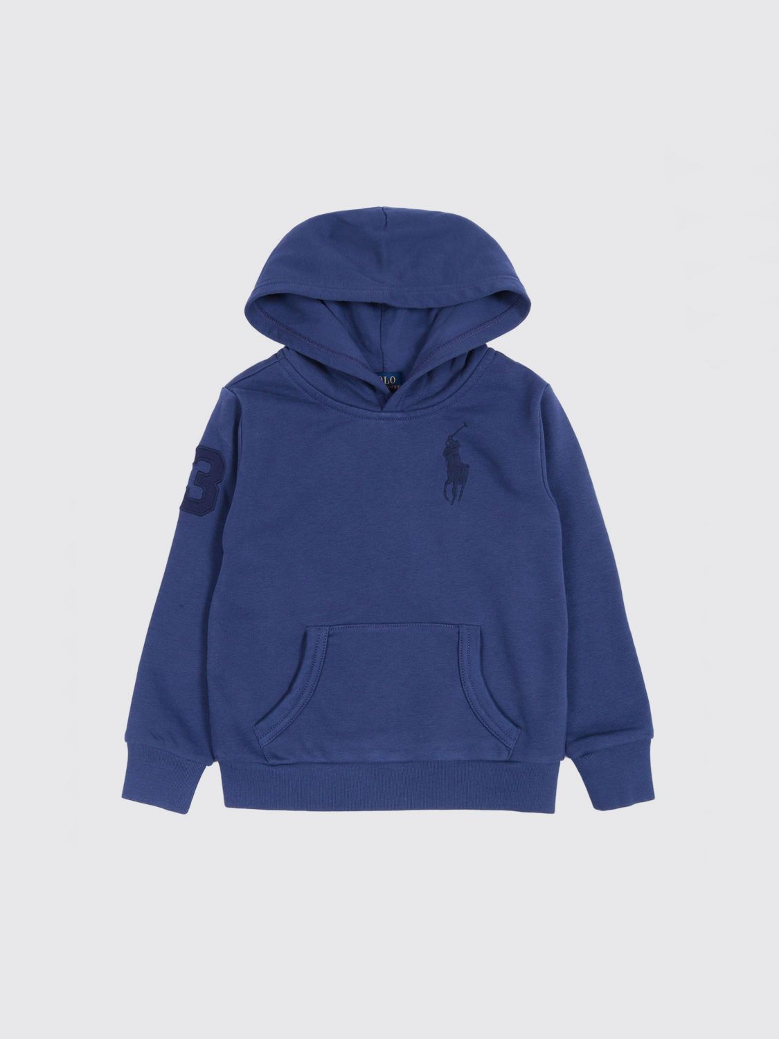 POLO RALPH LAUREN Felpa con cappuccio in misto cotone