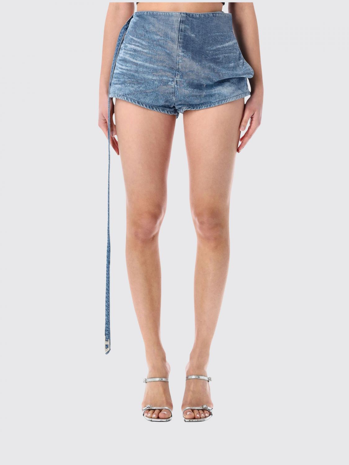 DIESEL Shorts Woman color Blue
