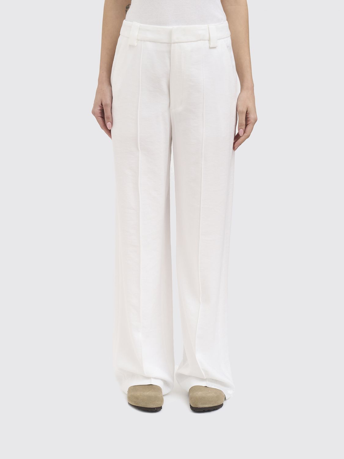Dondup Viscose Blend Palazzo Trousers