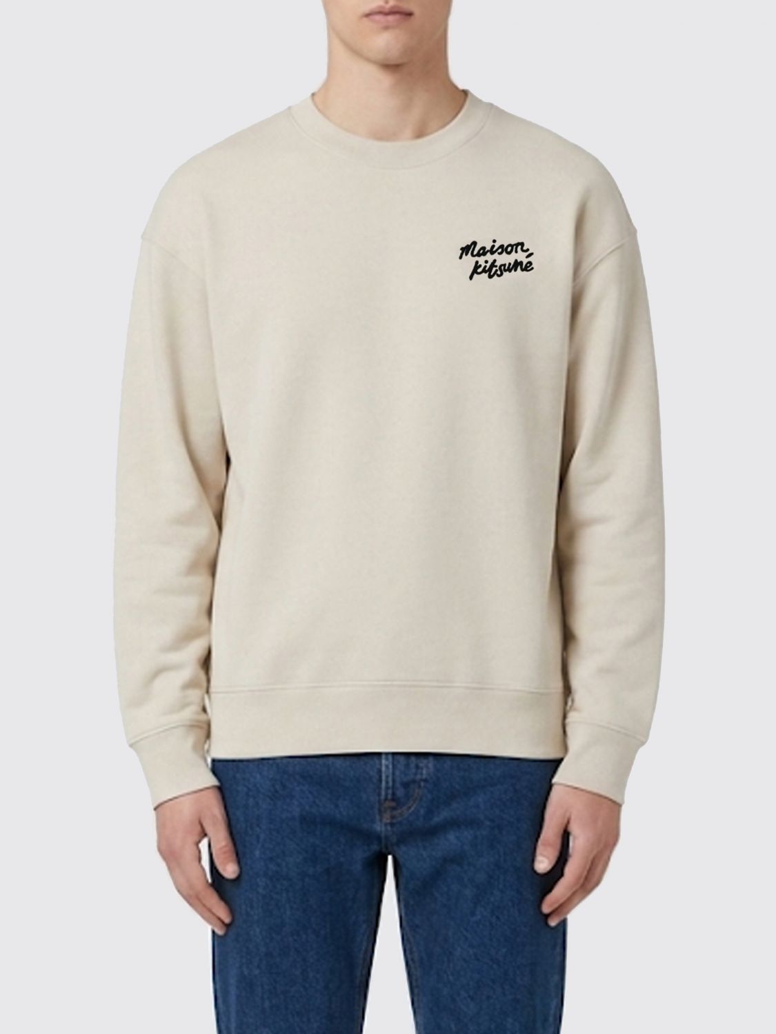 MAISON KITSUNÉ Sweatshirt Men color Cream