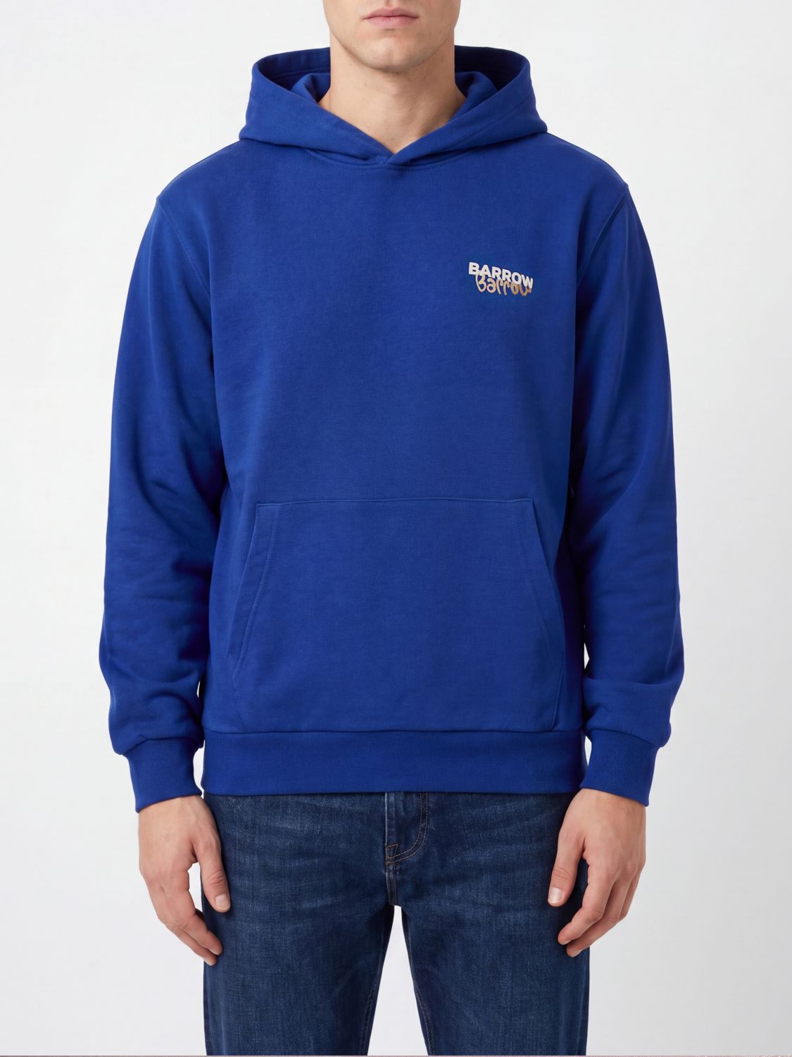 BARROW Kapuzenpullover aus Baumwolle mit Teddy-Print