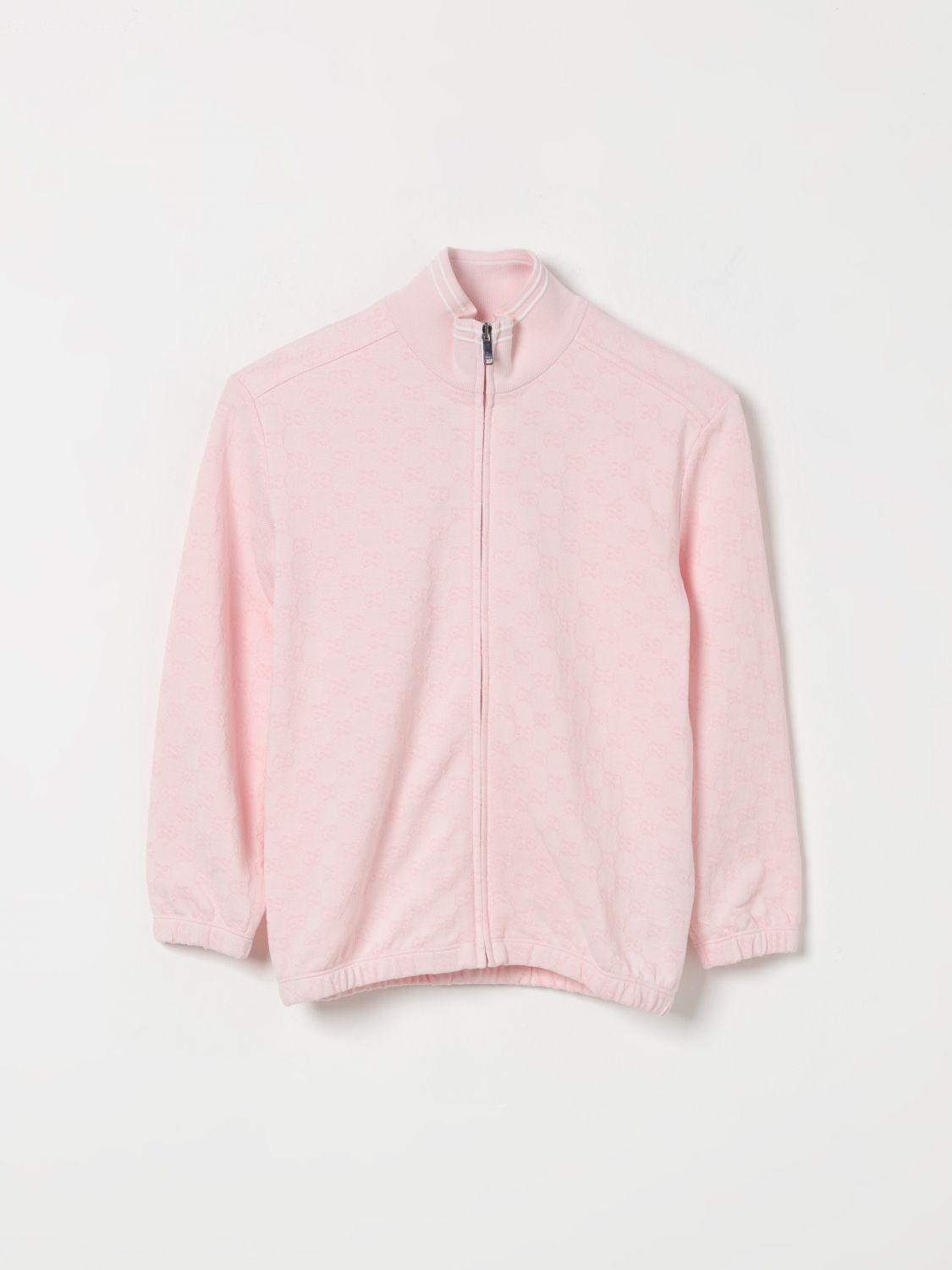 GUCCI Felpa con zip in cotone GG