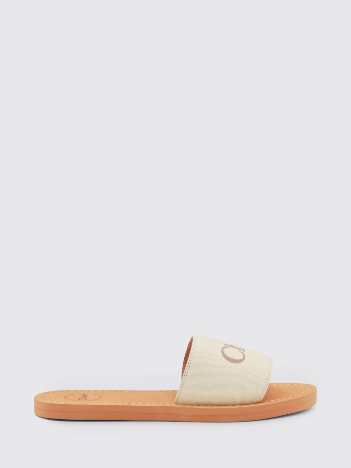 CHLOÉ Canvas-Mules mit Logoprint