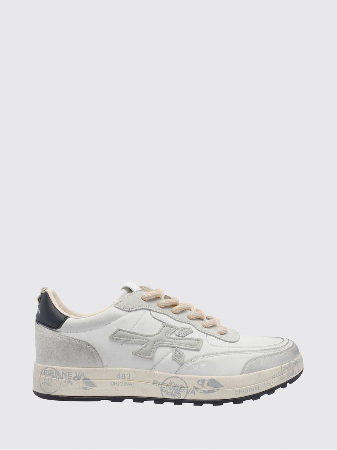 Premiata Nous Suede and Mesh Sneakers