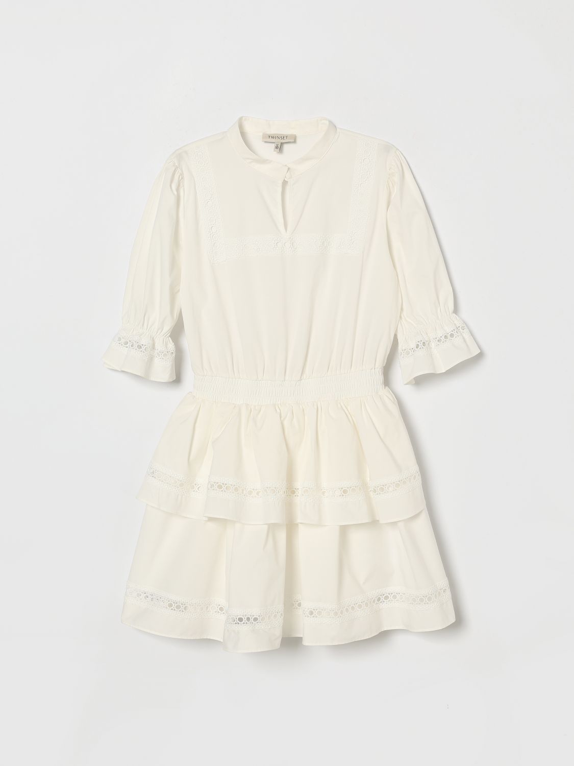 Twinset Hemdblusenkleid aus Stretch-Baumwolle