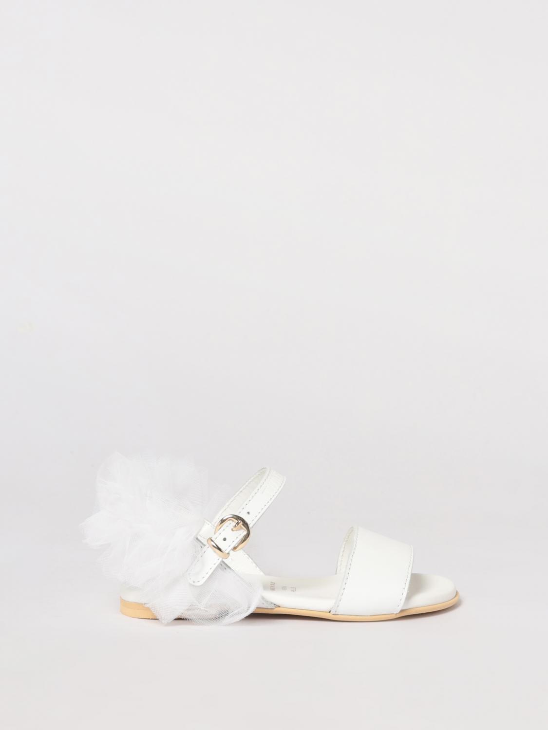 Twinset Sandale aus Leder und Tüll