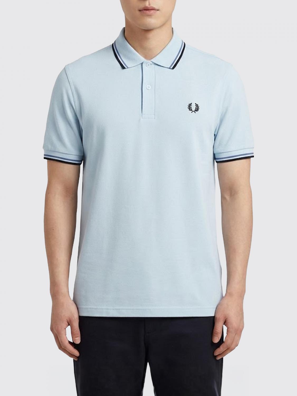 FRED PERRY Polo Shirt Men color Navy