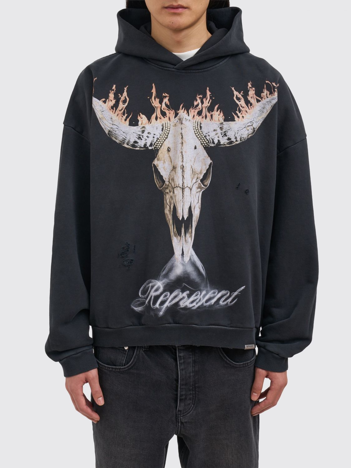 Felpa REPRESENT Uomo colore Nero
