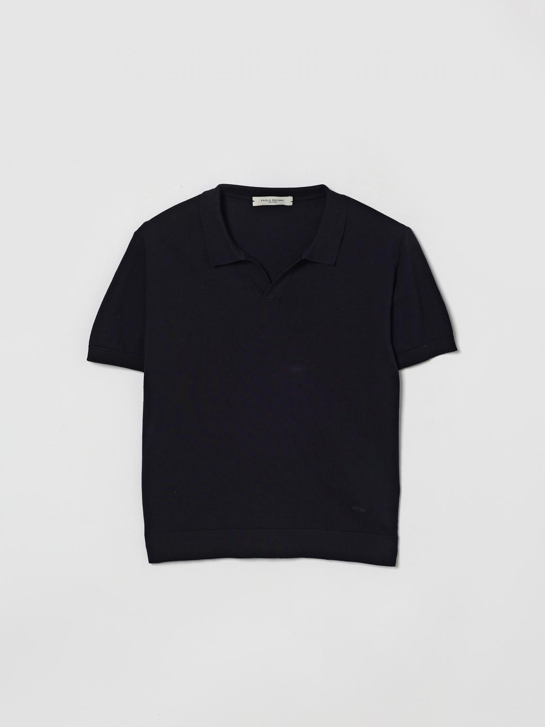 PAOLO PECORA Basic Baumwoll-Polohemd