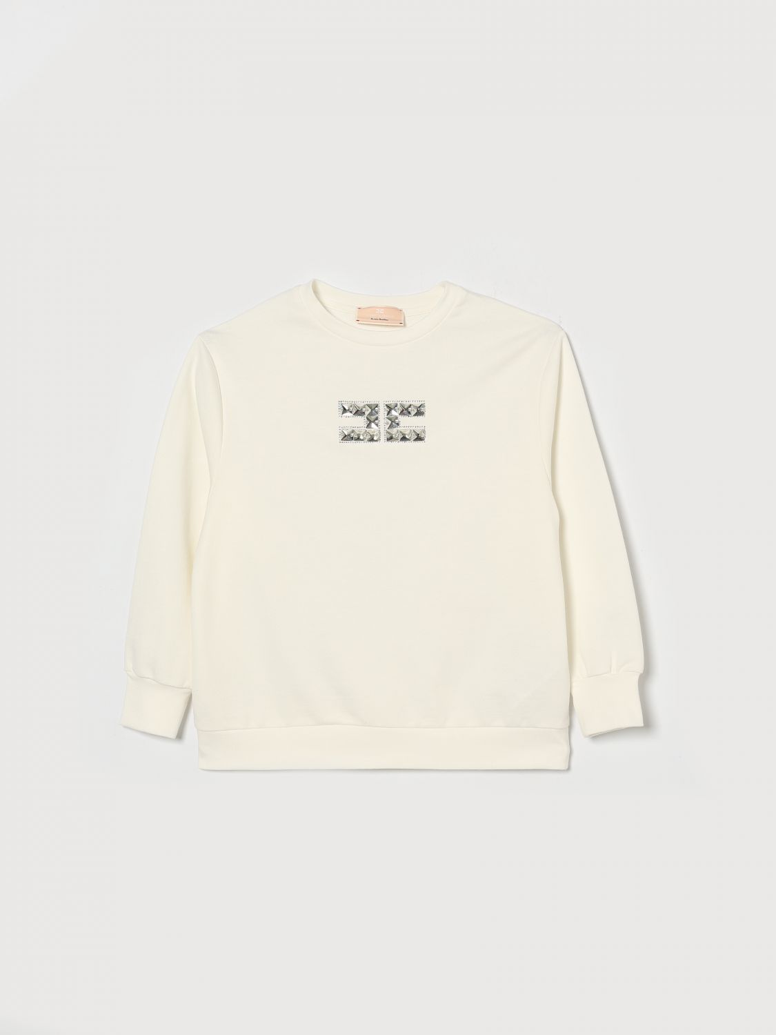 ELISABETTA FRANCHI LA MIA BAMBINA Rundhals-Sweatshirt mit Logo