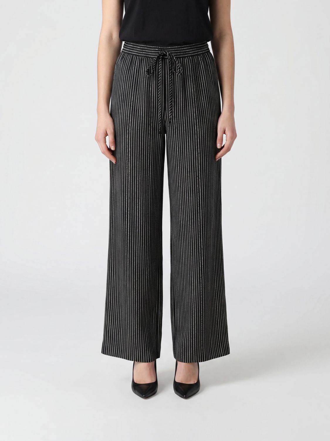 MAX MARA Printed Silk Palazzo Trousers