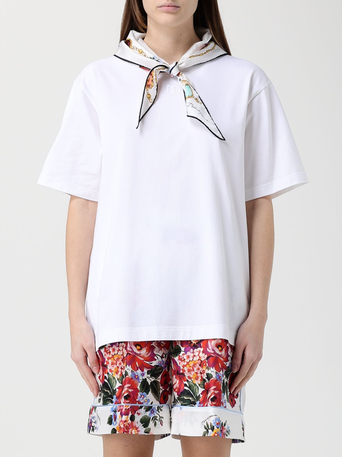 DOLCE & GABBANA T-Shirts mit Foulard