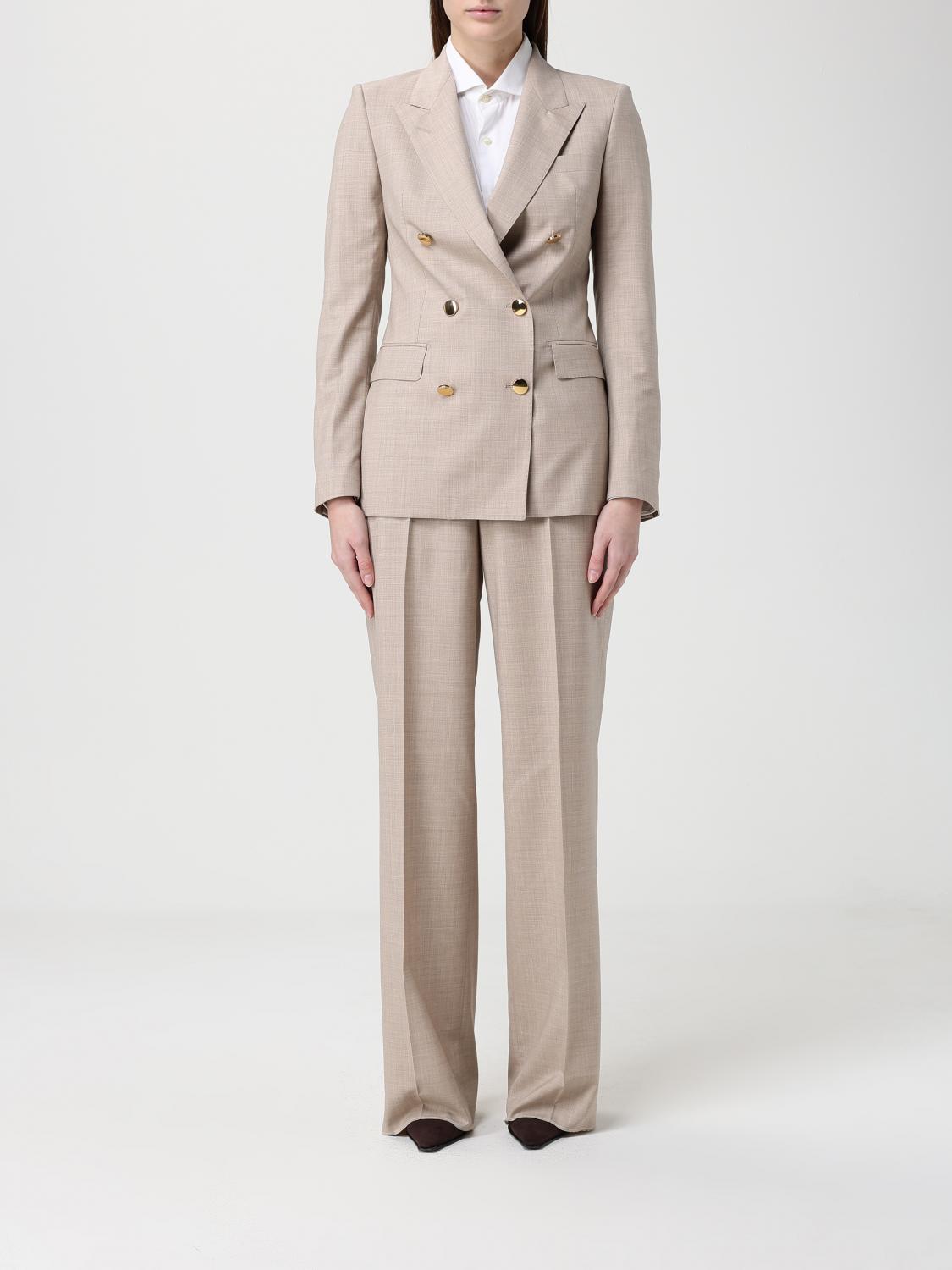 TAGLIATORE Double-Breasted Suit in Linen Blend
