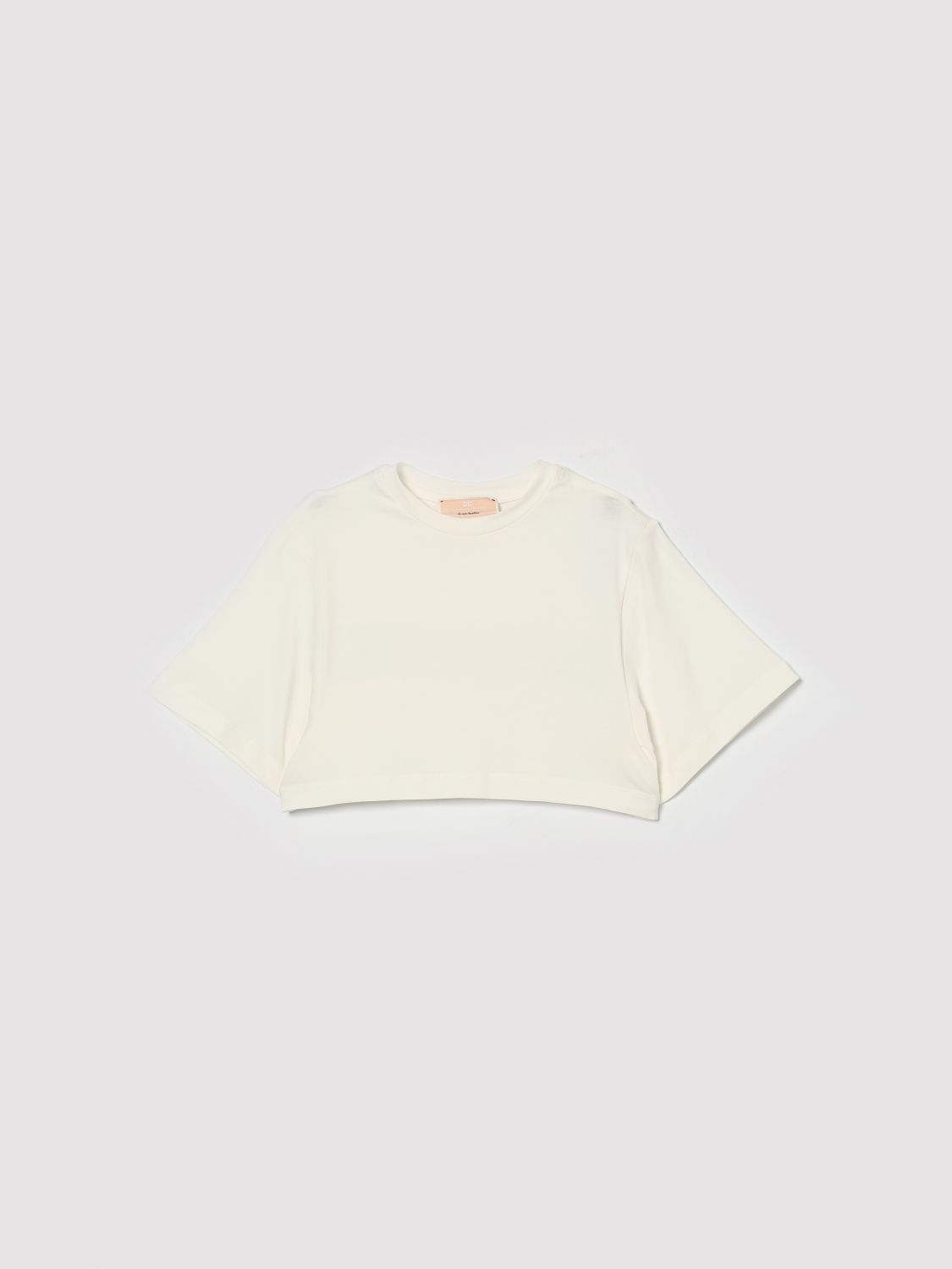 ELISABETTA FRANCHI LA MIA BAMBINA Crop-T-Shirt mit Logo