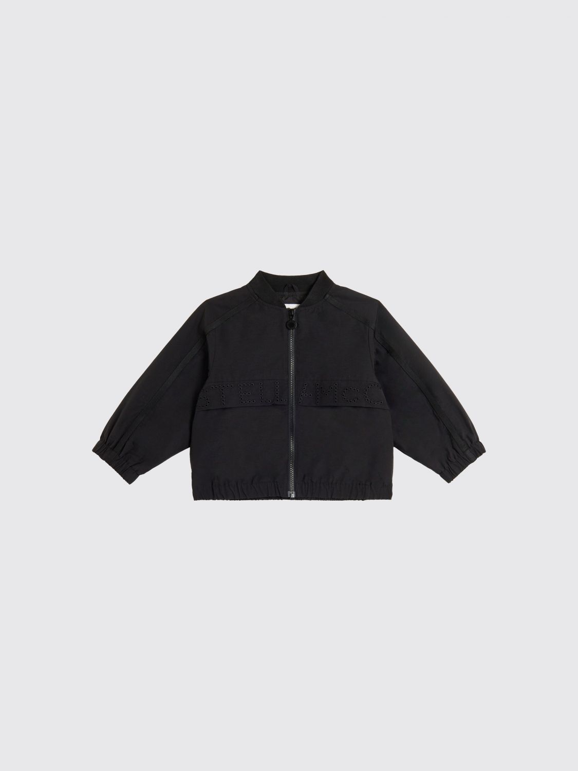 STELLA MCCARTNEY KIDS Technical Fabric Bomber Jacket with Logo　STELLA MCCARTNEY KIDS ロゴ入りテクニカルファブリック ボンバージャケット STELLA