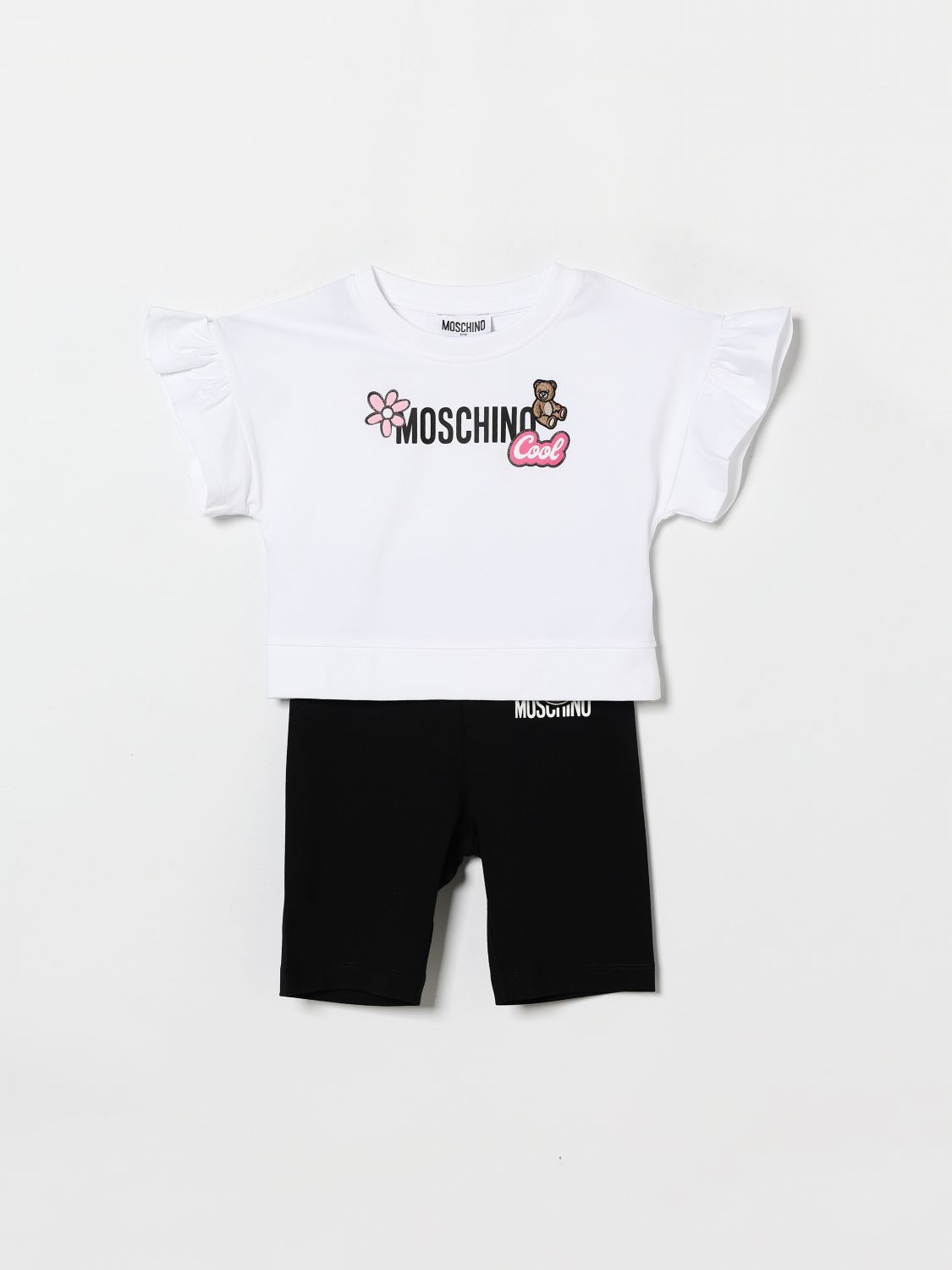 MOSCHINO Baumwoll-Set mit Logo