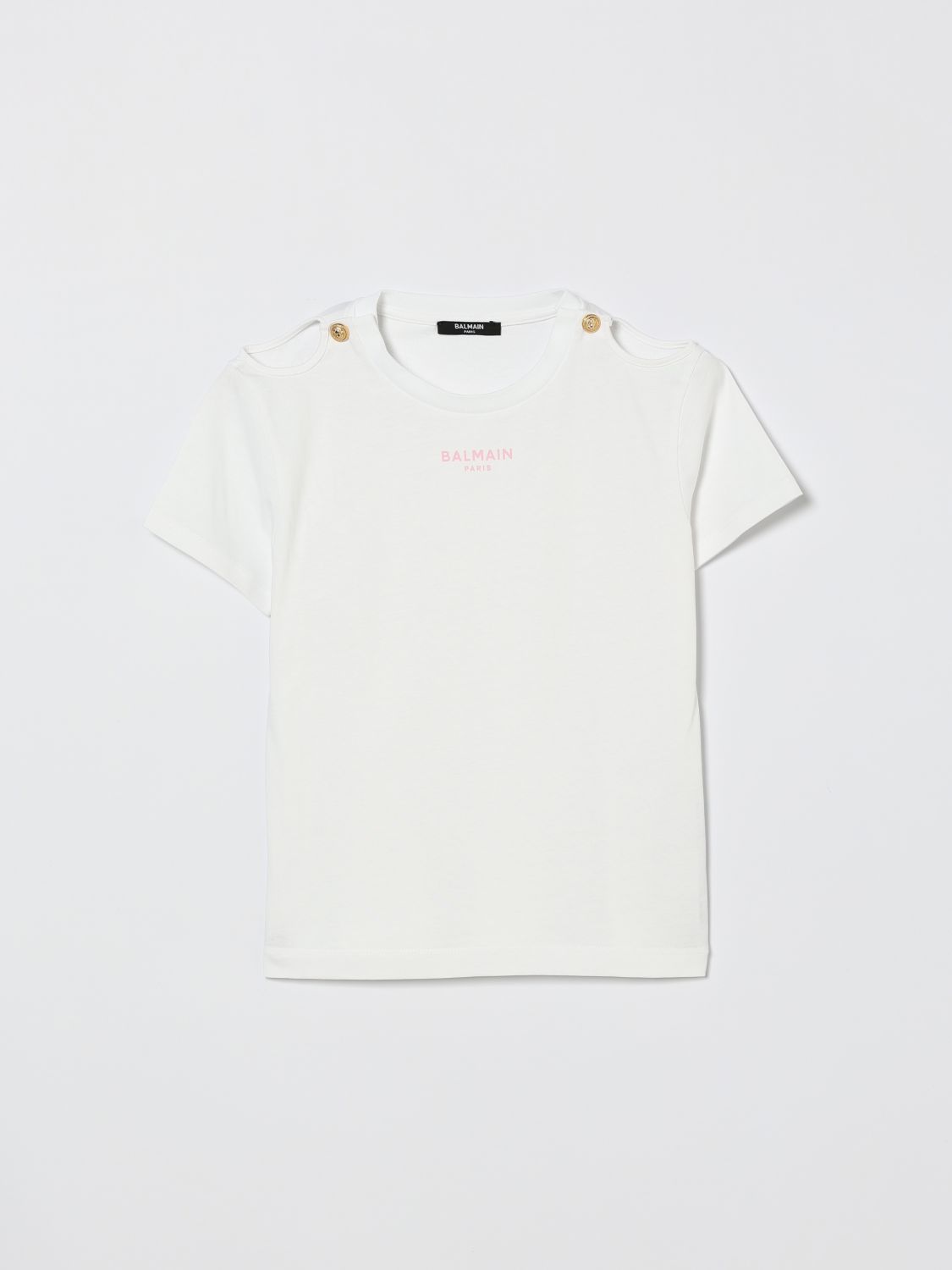 BALMAIN Baumwoll-T-Shirt mit Logo