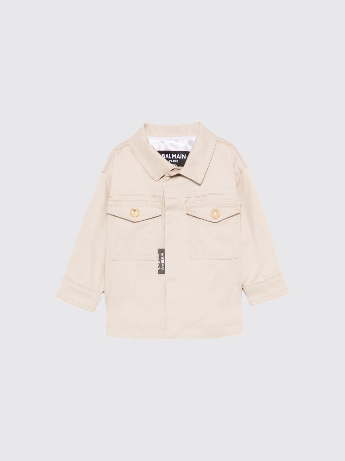 BALMAIN Jacket Kids color Beige