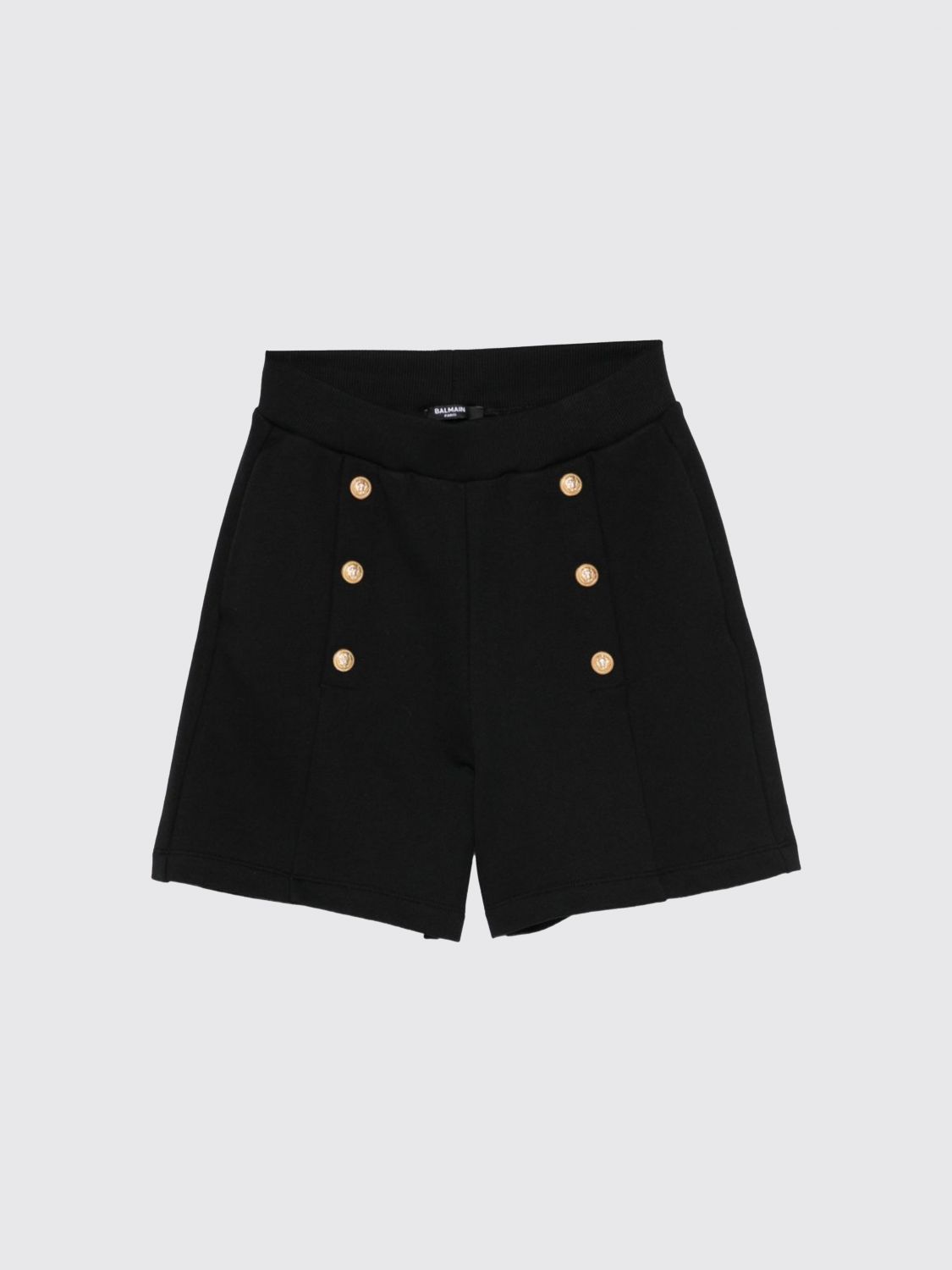 BALMAIN Pantaloncini in cotone con bottoni
