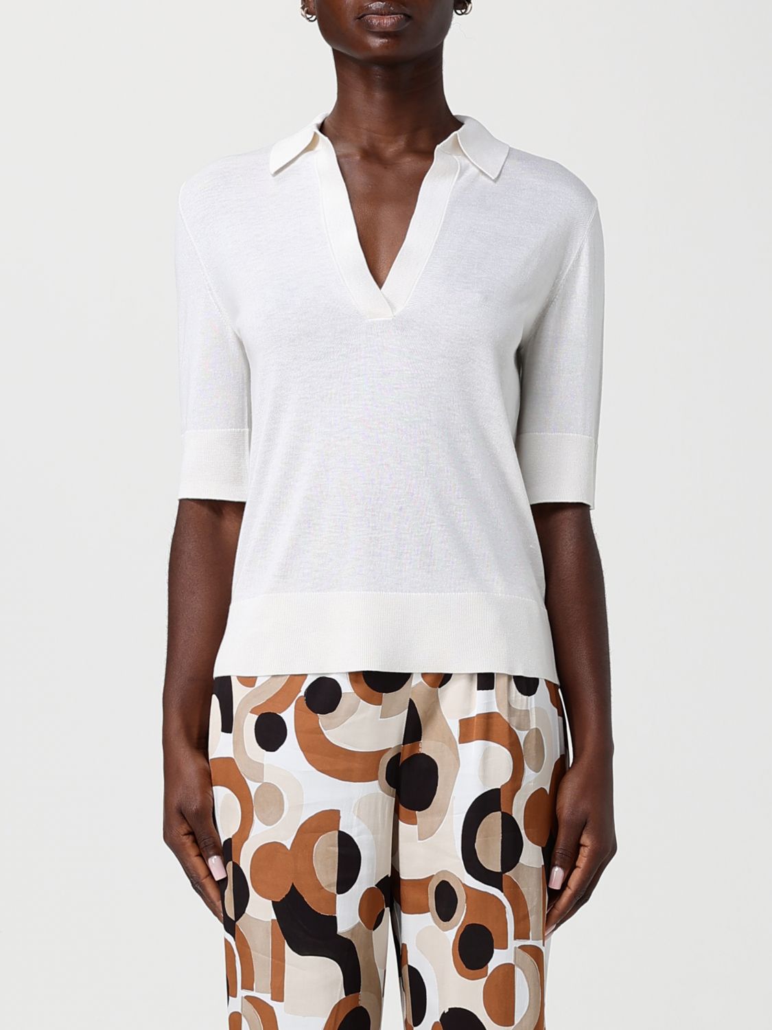 Kangra Silk and Cashmere Knit Polo Shirt · 44