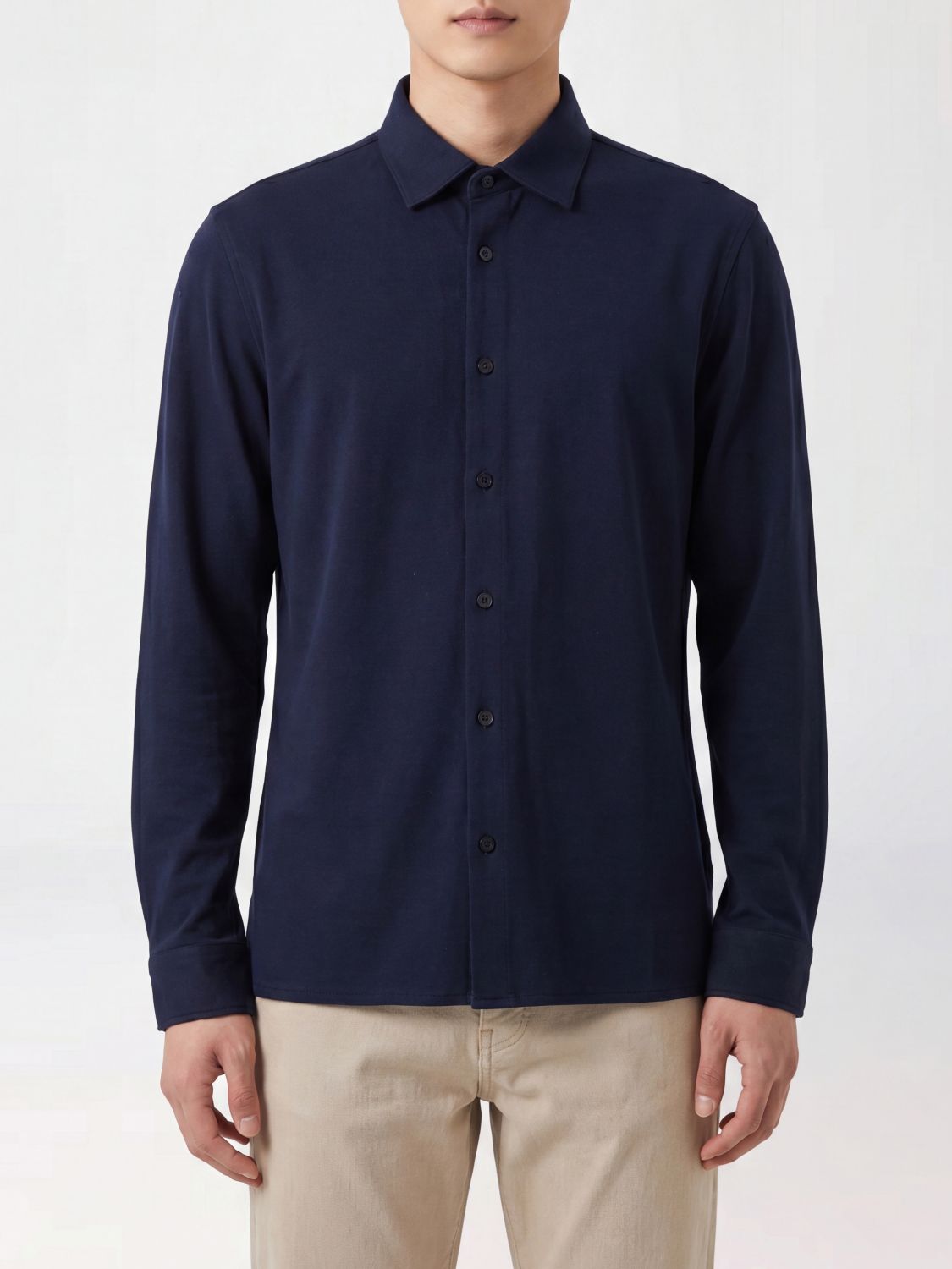 KANGRA Camicia casual in cotone stretch