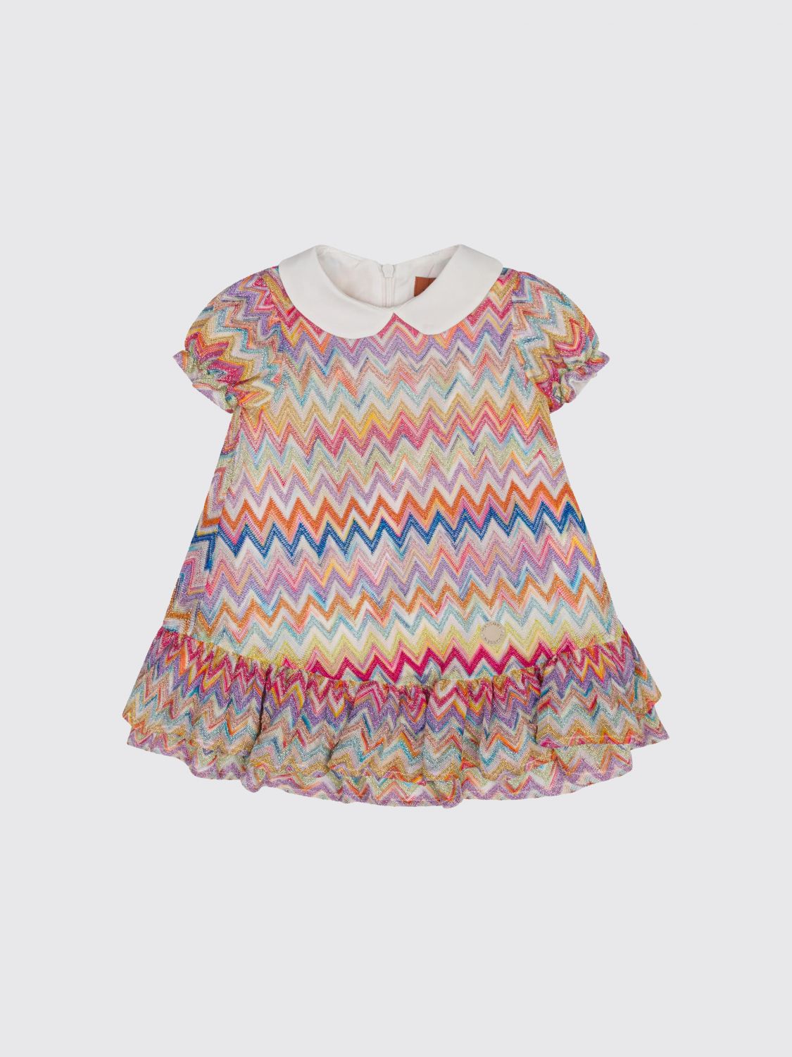 Missoni Babies' Ruffled Zigzag Dress In Multi