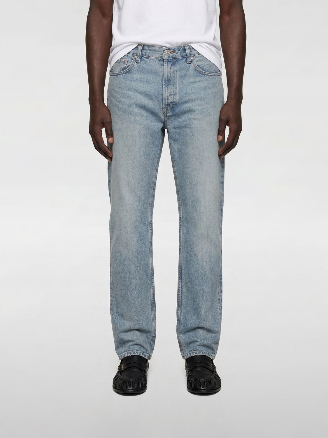 SAINT LAURENT Jeans slim fit in denim di cotone